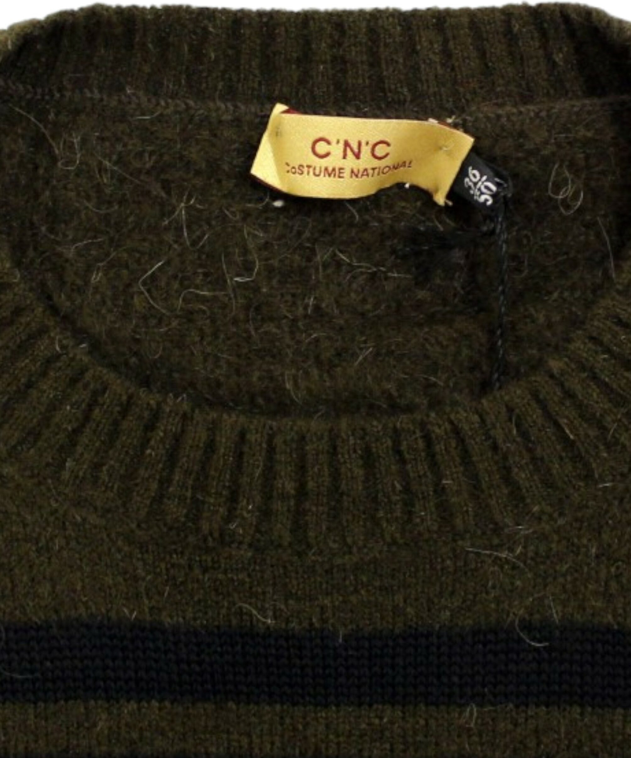 Jumper Costume National Brown striped crewneck sweater