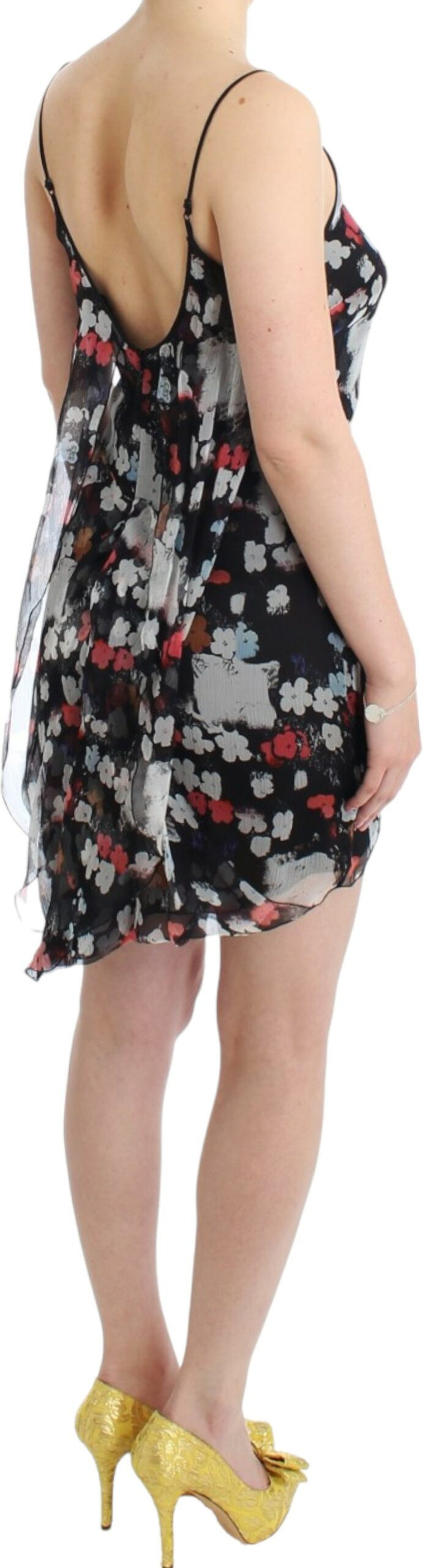 Costume National milliy libos gulli ipak mini ko'ylak