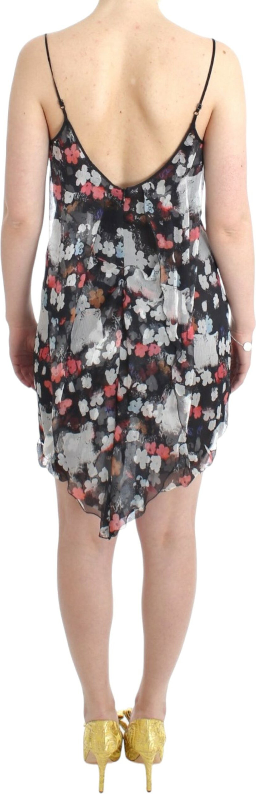 Costume National milliy libos gulli ipak mini ko'ylak