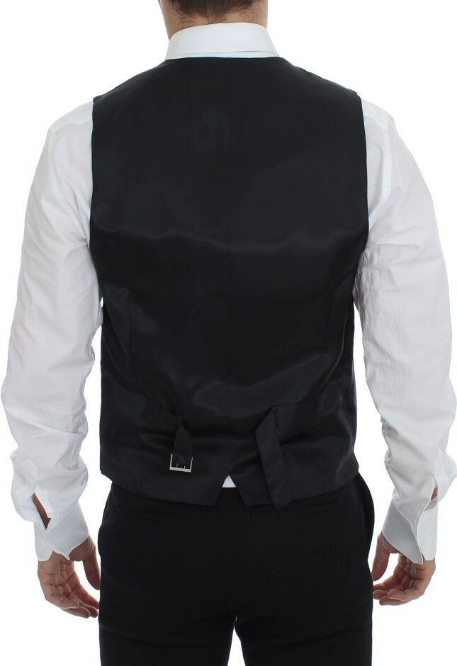 Dolce & Gabbana kulrang chiziqli vest
