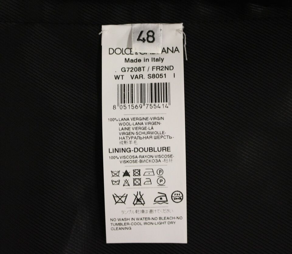 Dolce & Gabbana kulrang chiziqli vest