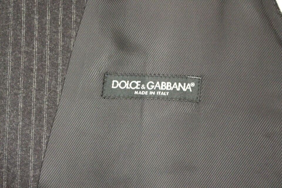 Dolce & Gabbana kulrang chiziqli vest