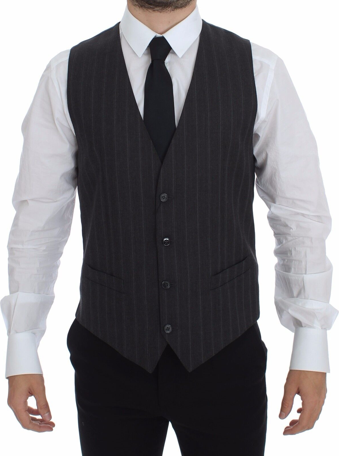 Vest Dolce & Gabbana Gray Striped