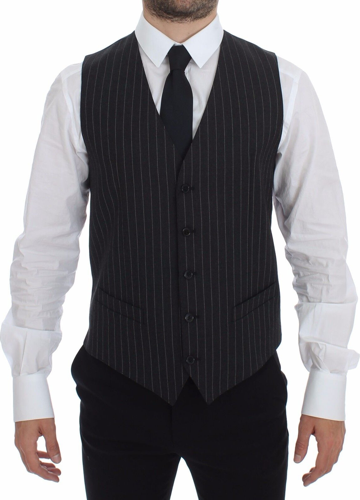 Vest Dolce & Gabbana Gray Striped