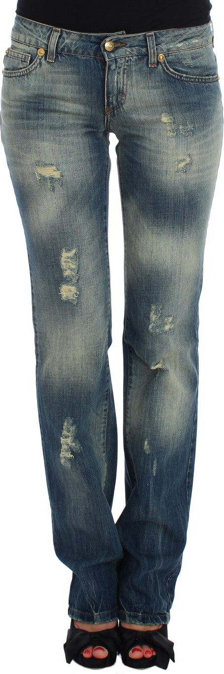 Джинсы Roberto Cavalli Blue Cotton Low Waist Jeans