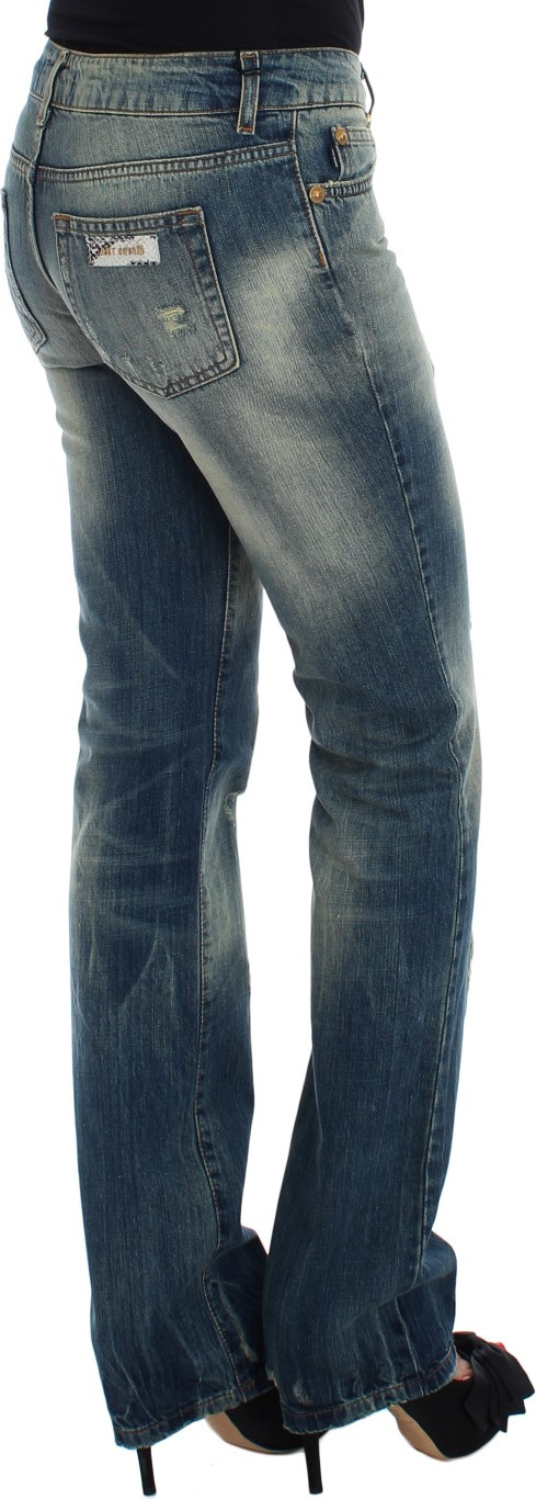 Джинсы Roberto Cavalli Blue Cotton Low Waist Jeans