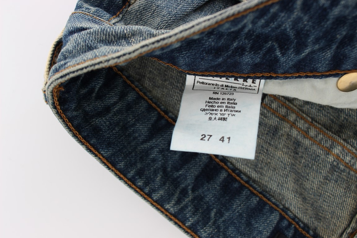 Джинсы Roberto Cavalli Blue Cotton Low Waist Jeans