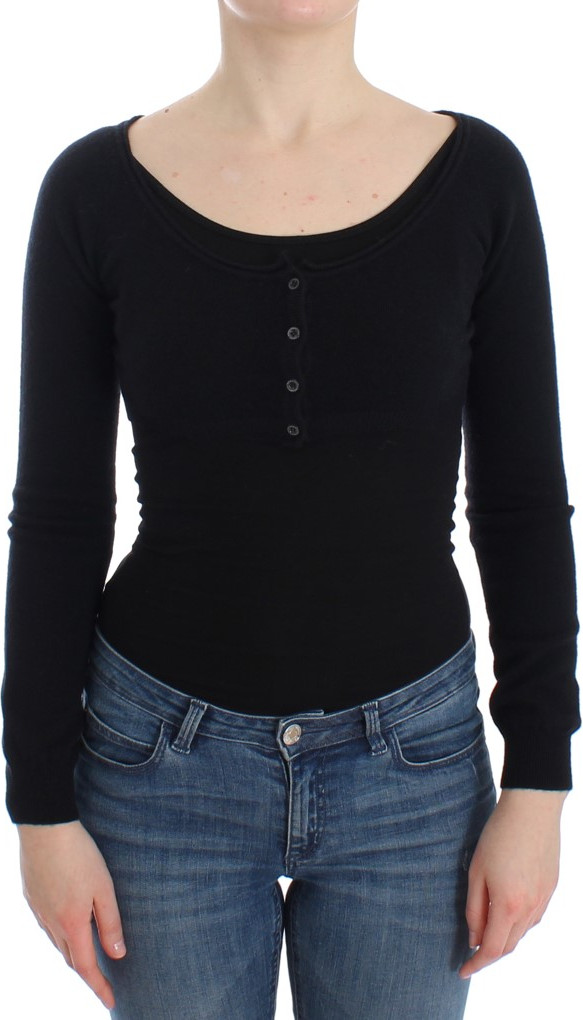 Cardigan Sweater Ermanno Scervino Black Cashmere