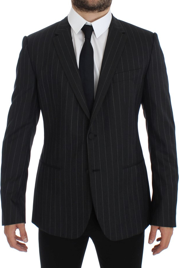 Dolce & Gabbana Kulrang Cheri Ishlab Chiqarilgan Yengil Vulkli Blazer