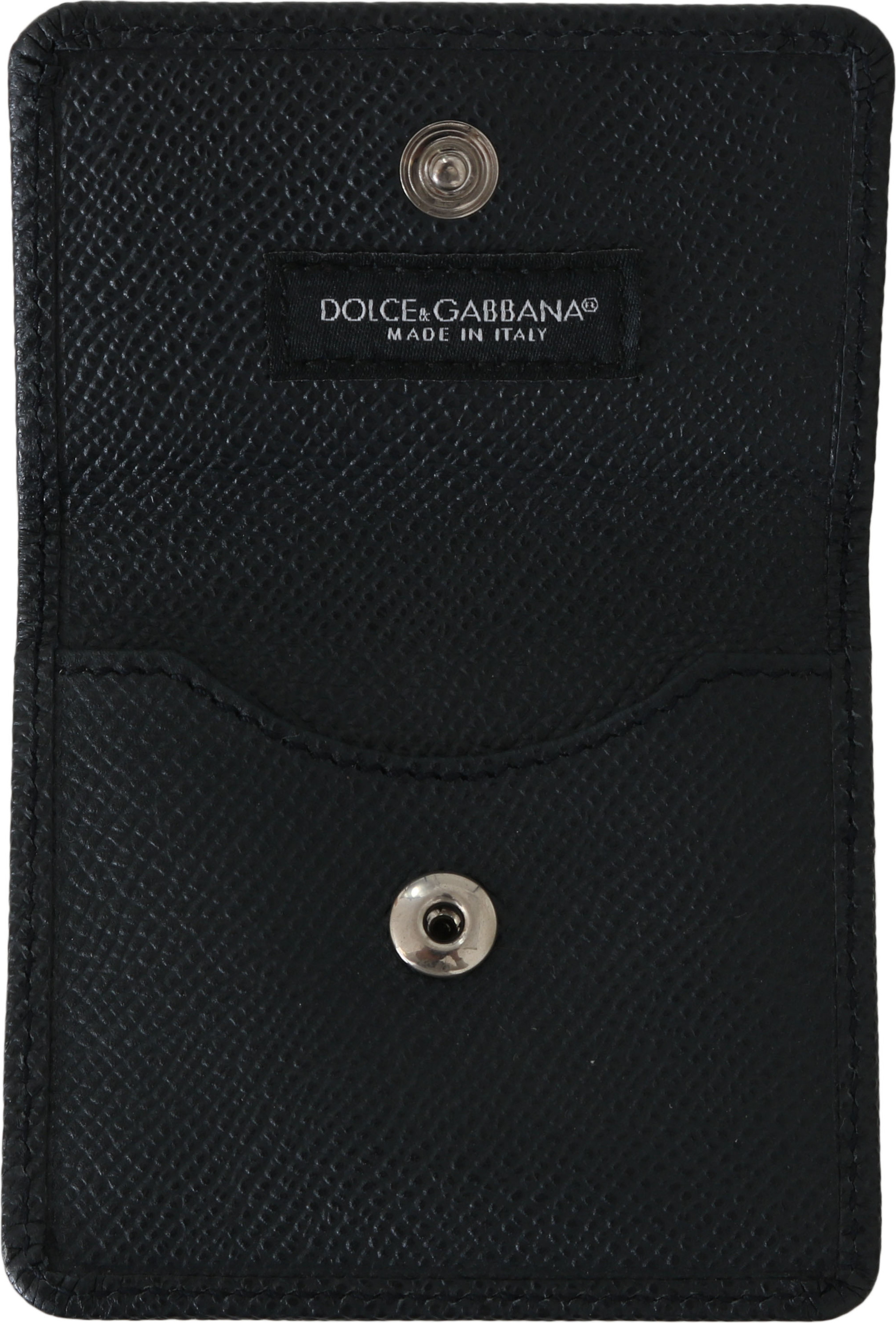 Футляр Dolce & Gabbana Элегантный синий кожаный футляр для презервативов