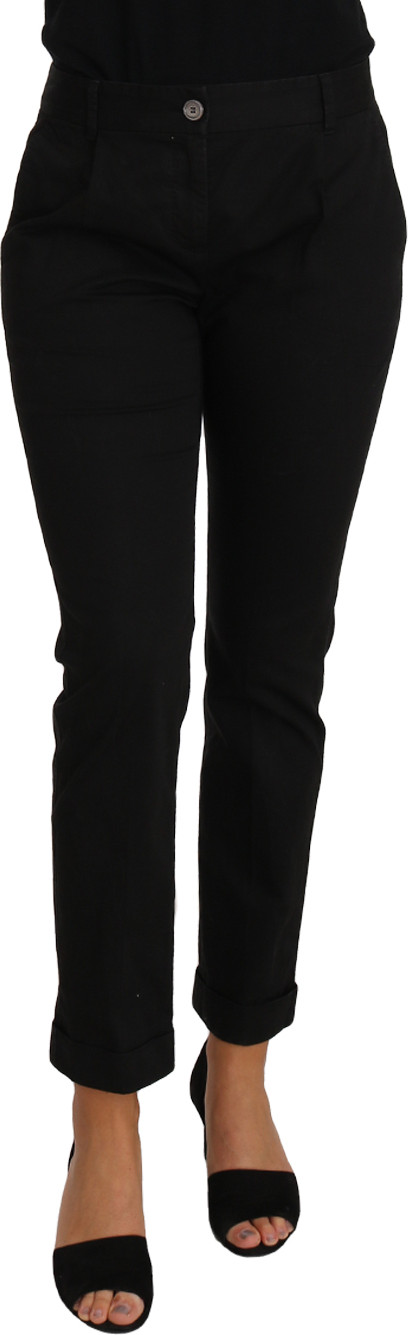 Pants Dolce & Gabbana Black Dress Cropped Straight