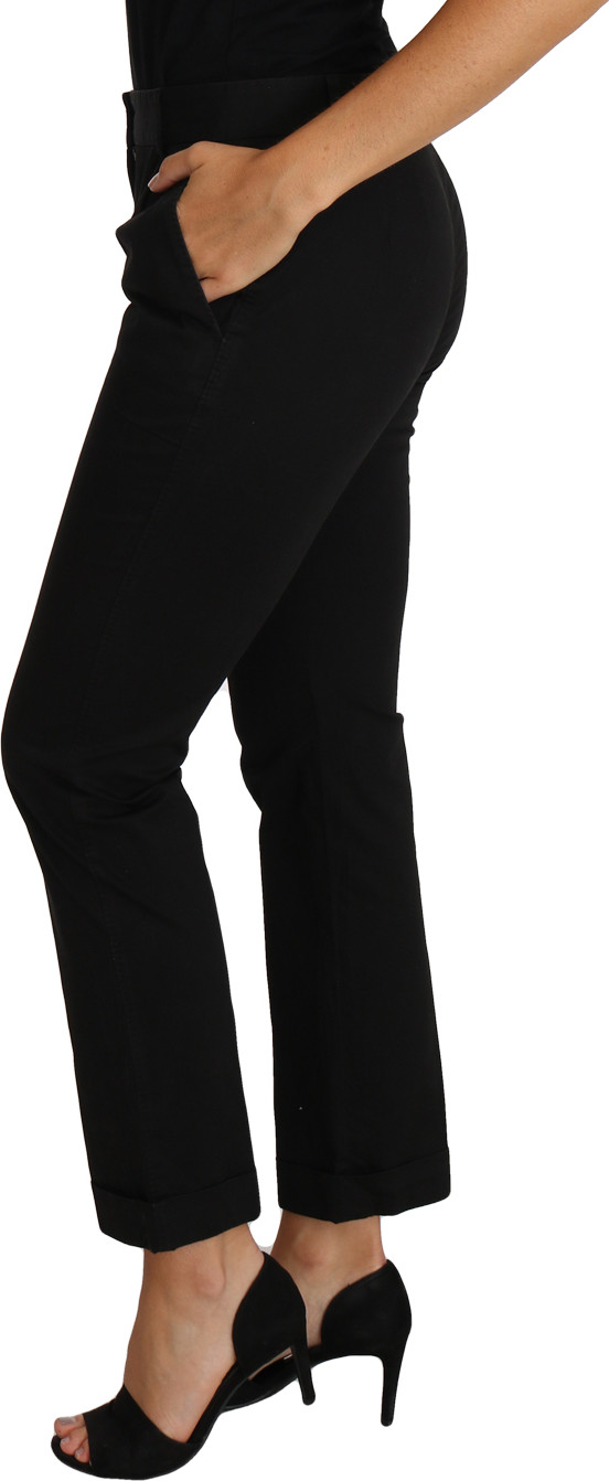 Pants Dolce & Gabbana Black Dress Cropped Straight