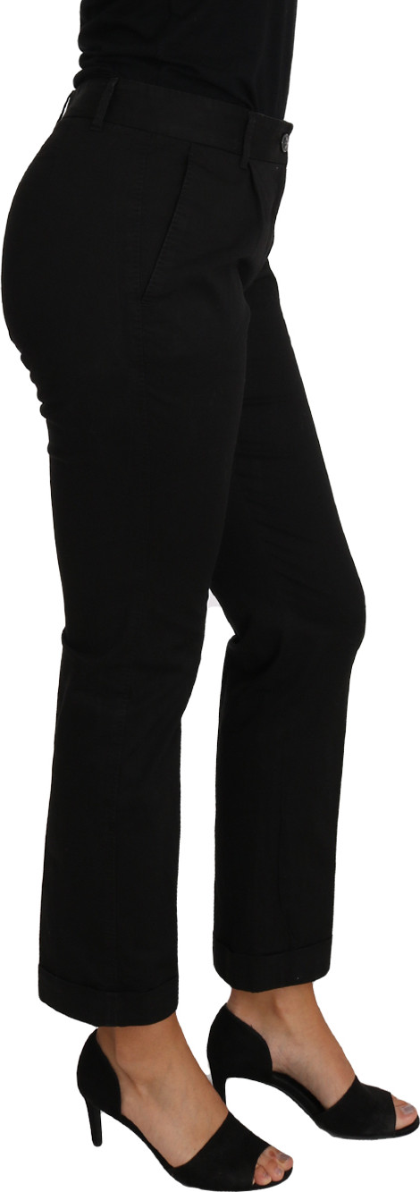 Pants Dolce & Gabbana Black Dress Cropped Straight