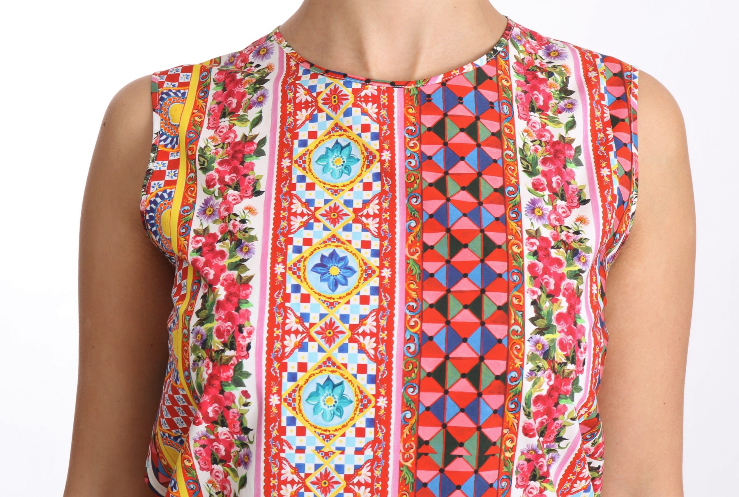 Dolce & Gabbana "Carretto" print paxtadan tikilgan ustki kiyim