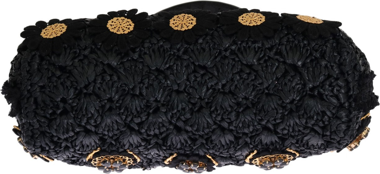 Клатч Dolce & Gabbana Элегантный Черный с Кисточкой и Золотистым Барокко VANDA