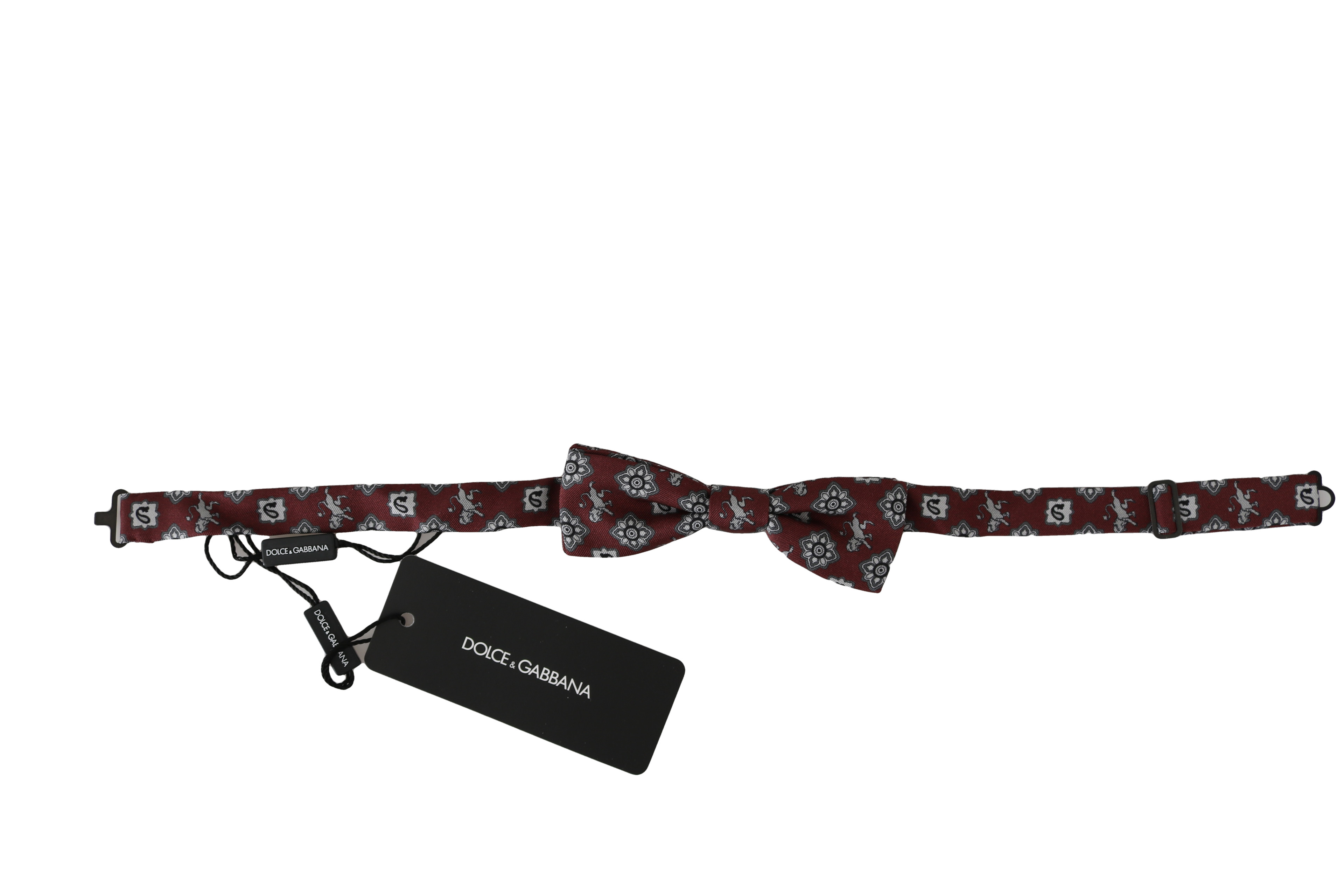 Dolce & Gabbana Eleganti Bordeauxipak Bog'ichli Ipak Bog'ich