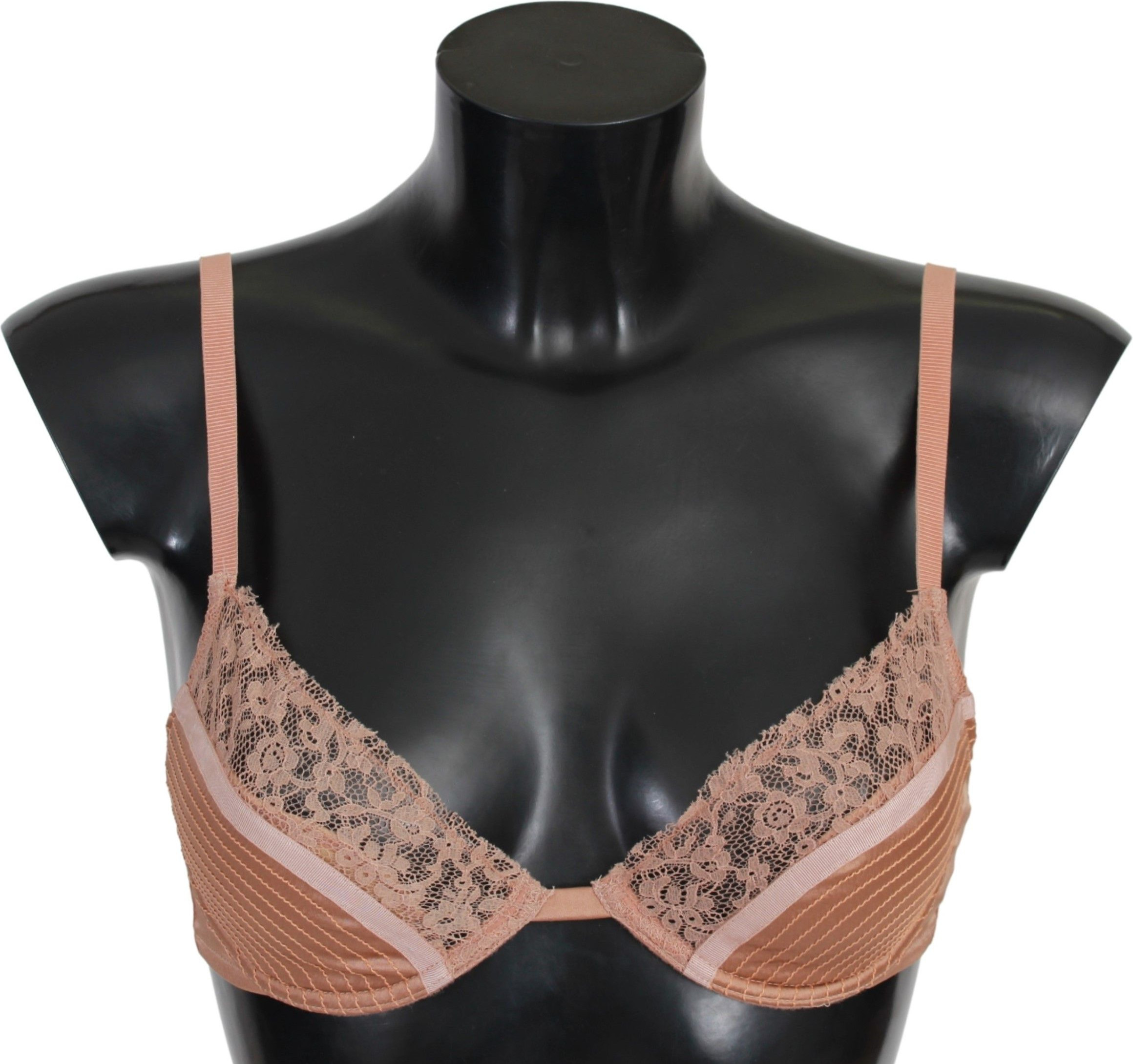 Бюстгальтер Push Up Ermanno Scervino телесного цвета с кружевом