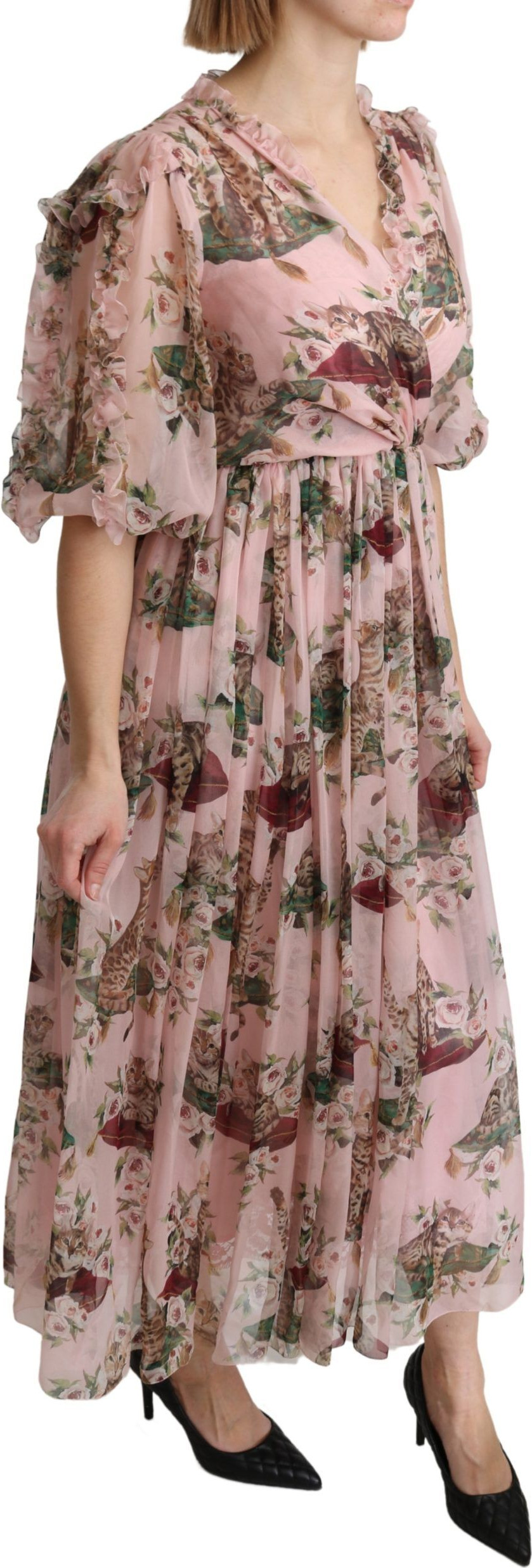 Платье Dolce & Gabbana А-силуэта Макси из шелка