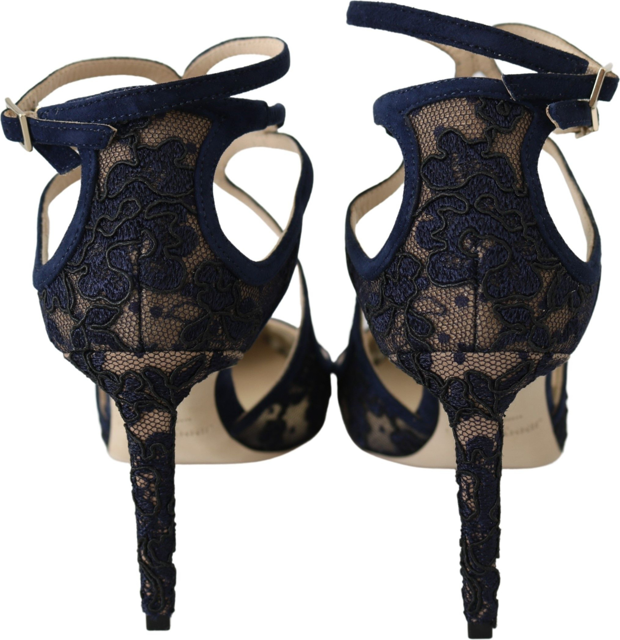Jimmy Choo Navy Lancer Zamsh Pompalar - Hasratiy Cheksiz