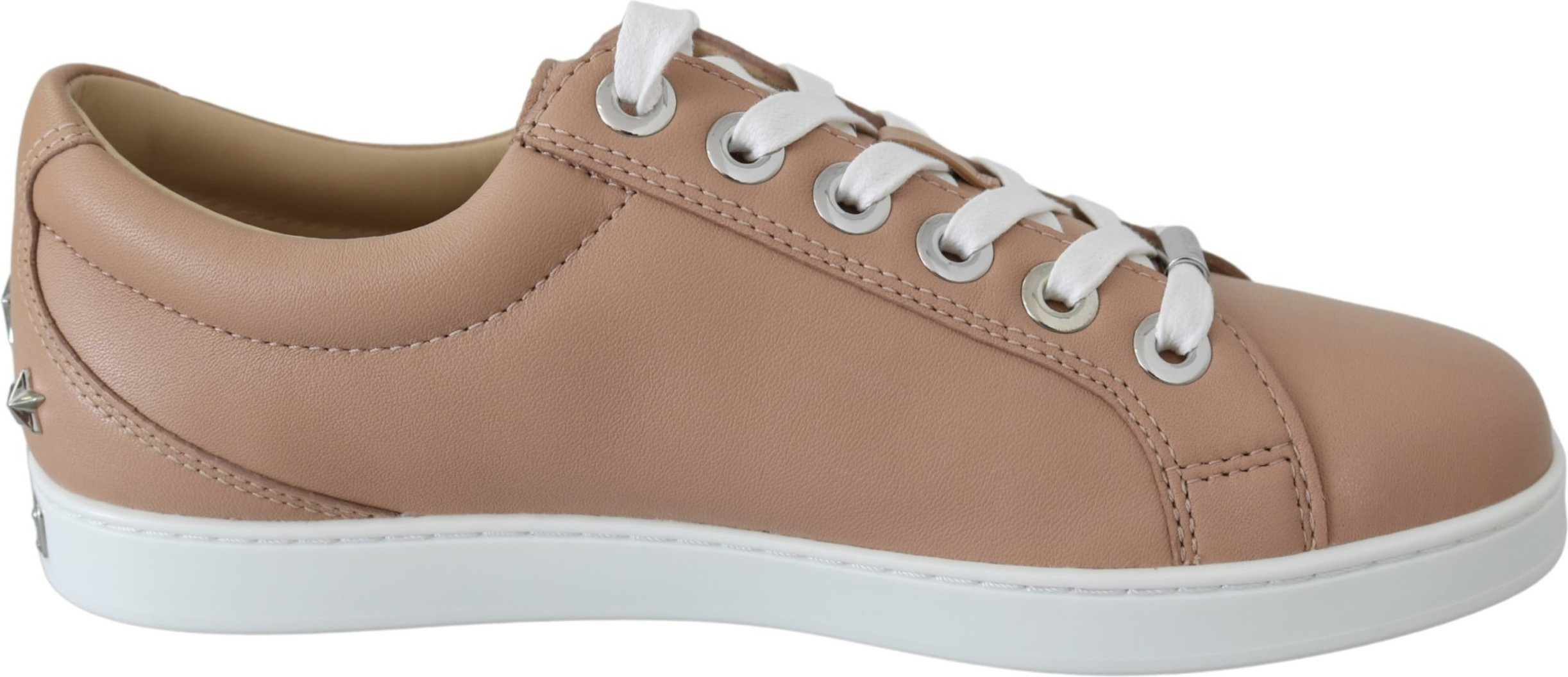 Jimmy Choo Powder Pink Nappa Deri Krossovkalar
