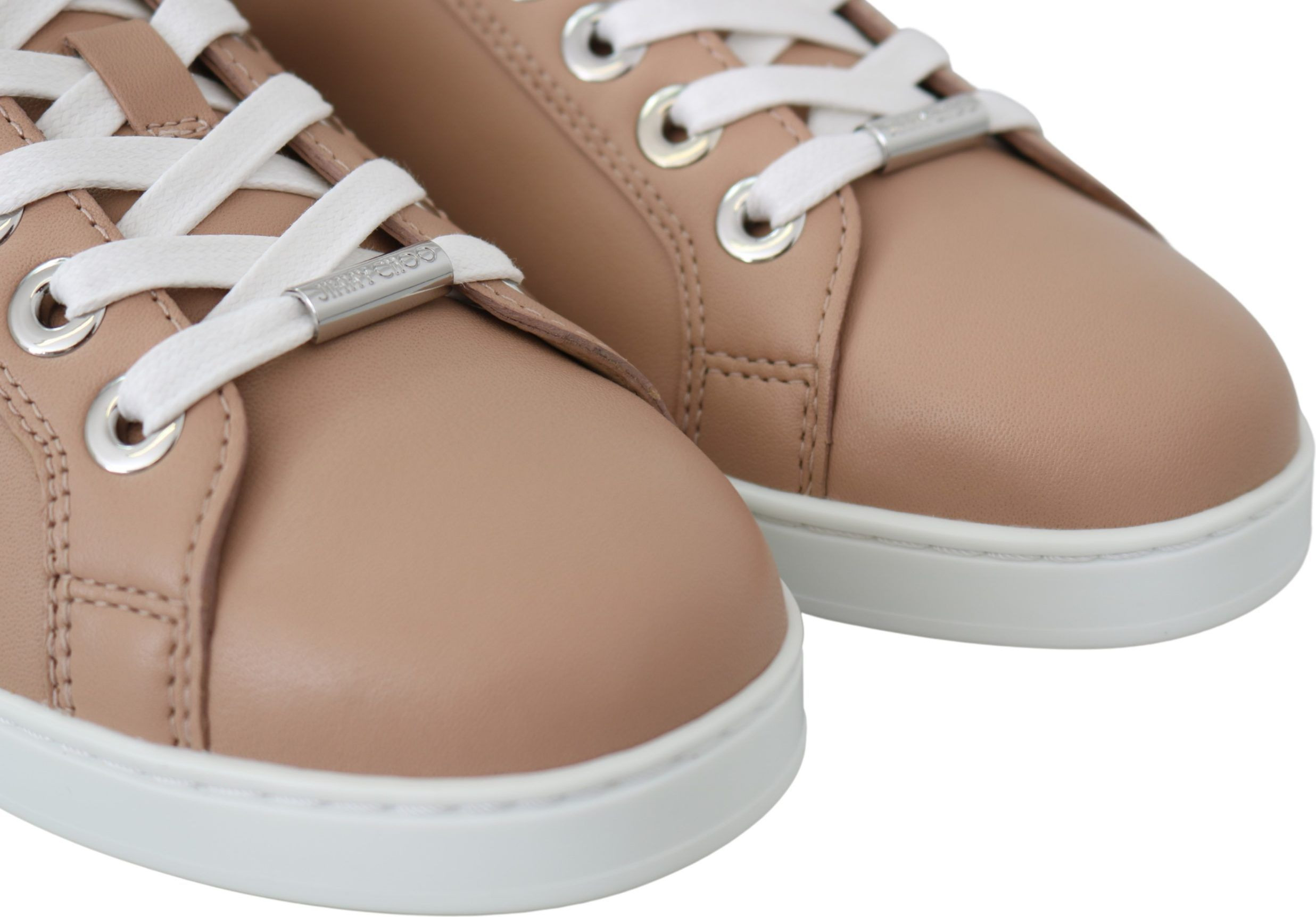 Jimmy Choo Powder Pink Nappa Deri Krossovkalar