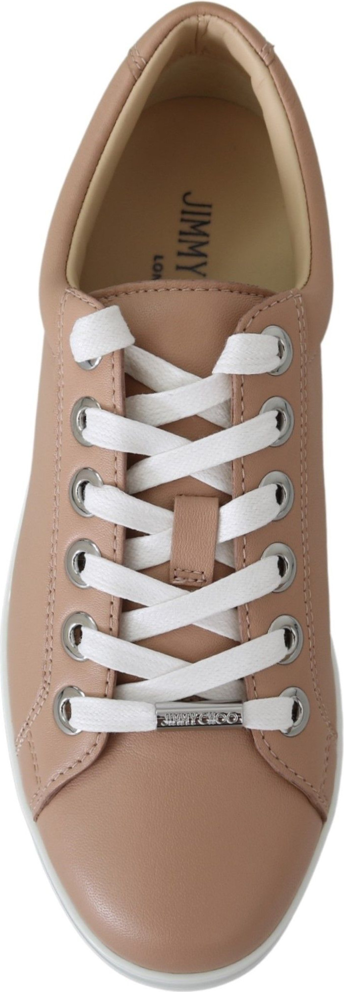 Jimmy Choo Powder Pink Nappa Deri Krossovkalar