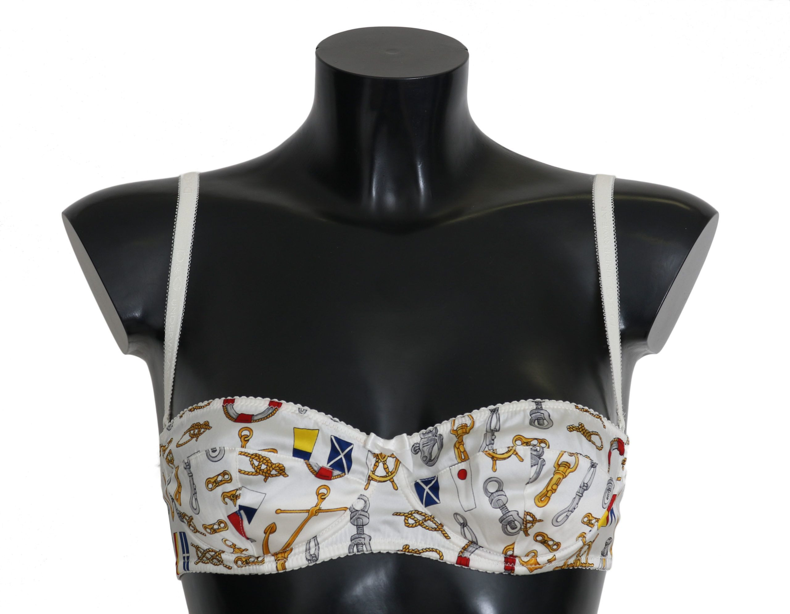 Dolce & Gabbana oq Balconcino "Brend-dizayner" ko'ylagi