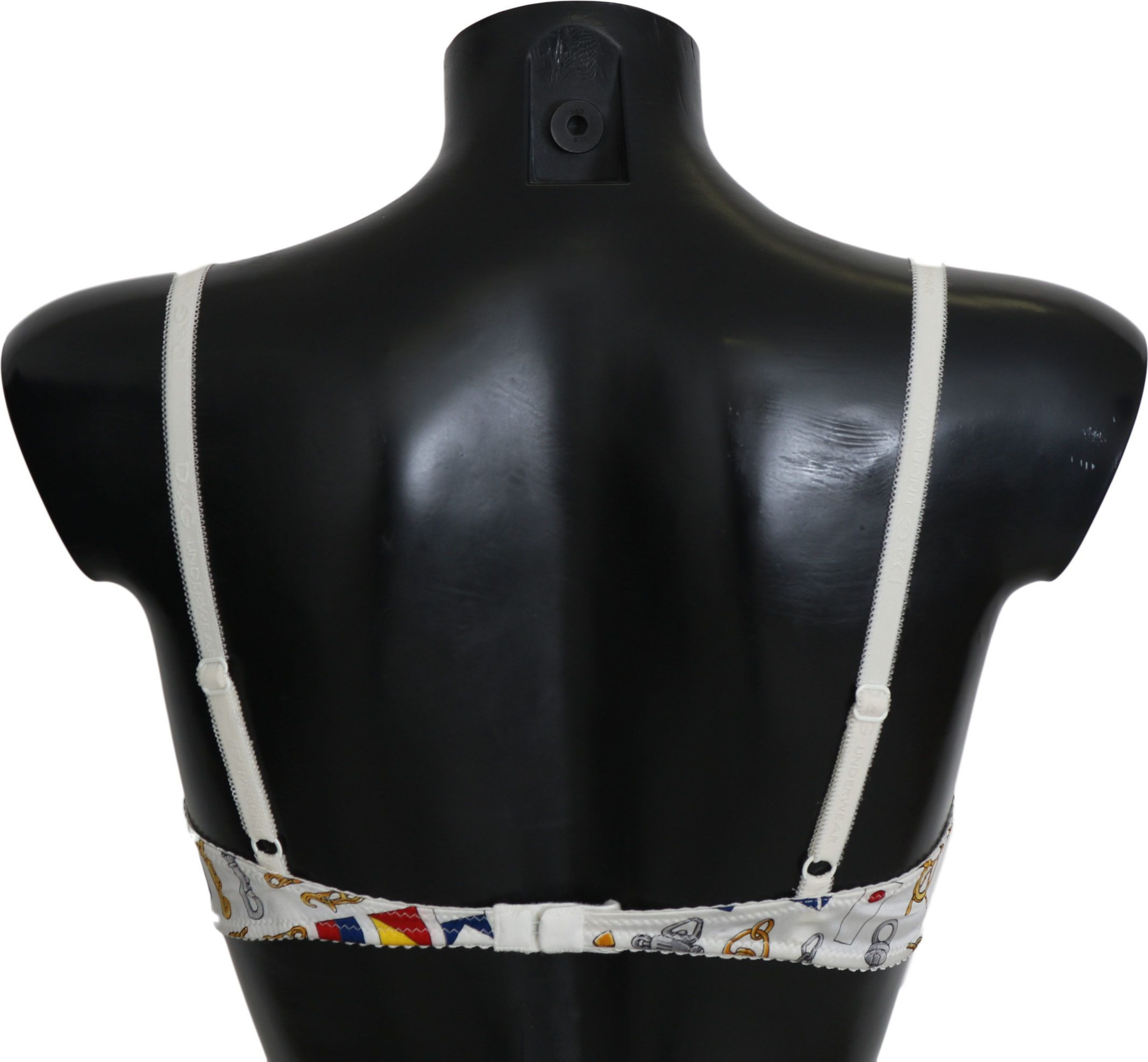 Bra Dolce & Gabbana White Balconcino Sailor Print