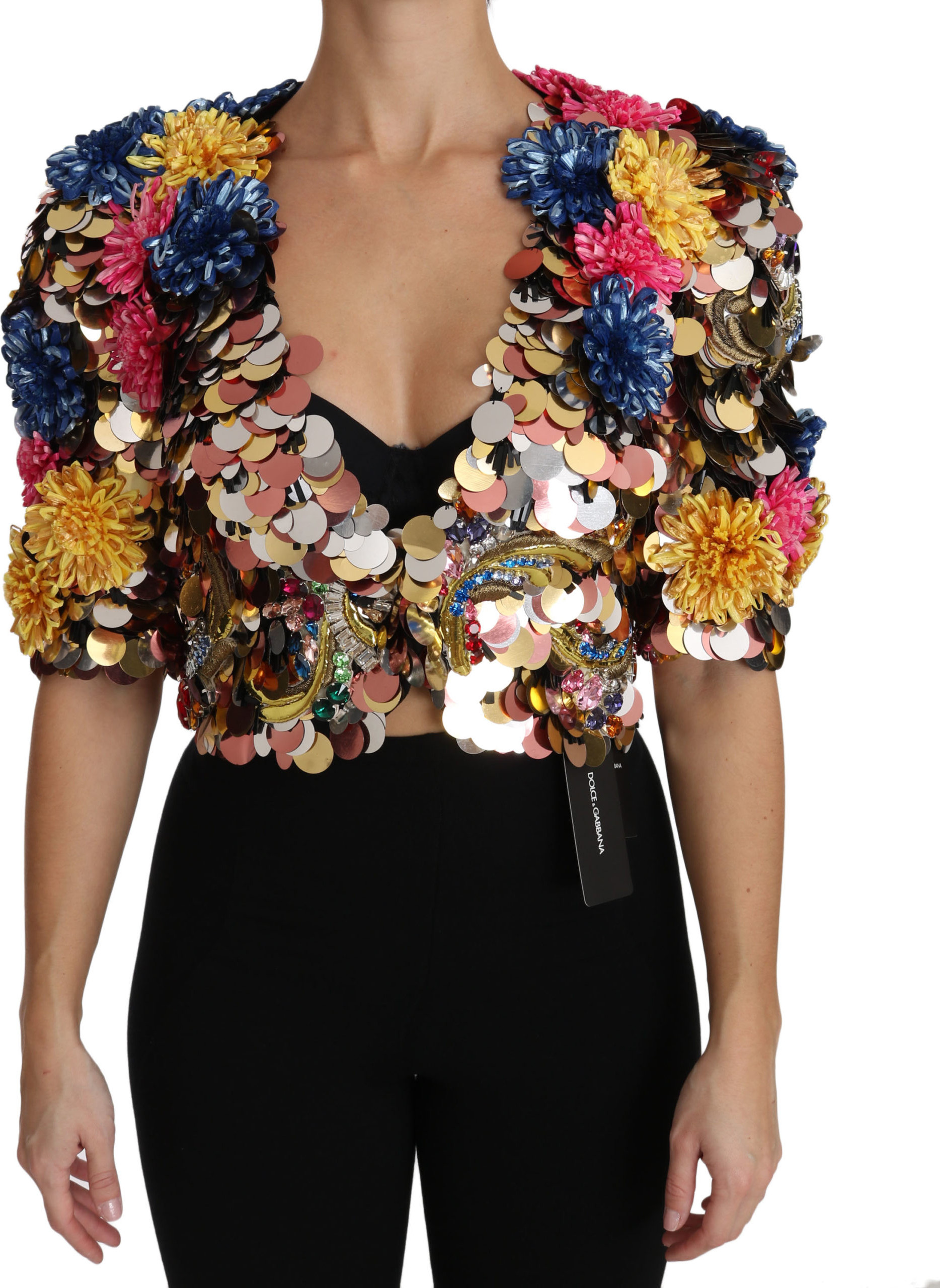 Dolce & Gabbana Kristalli Chechakli Jaket Palto