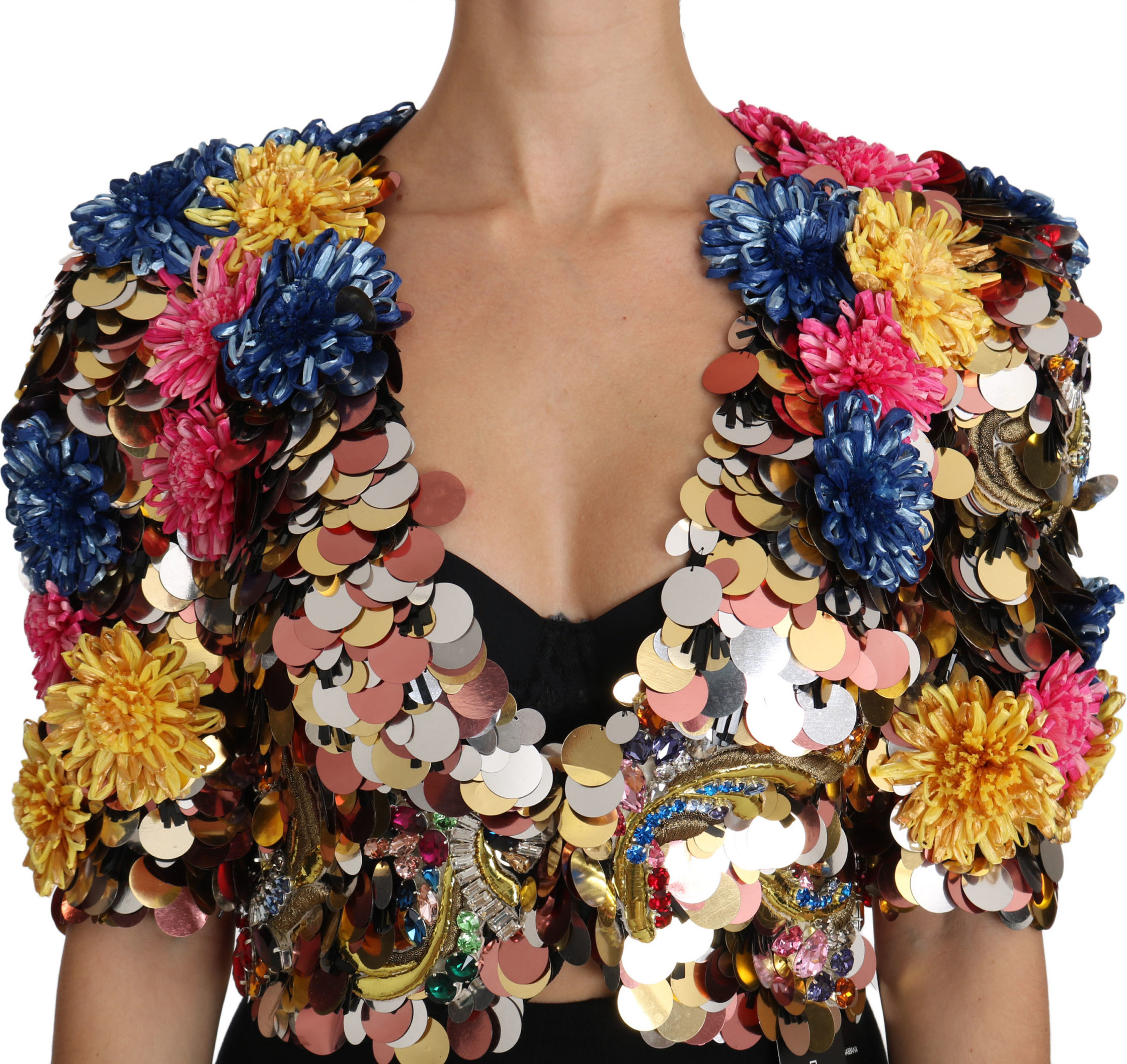 Dolce & Gabbana Kristalli Chechakli Jaket Palto