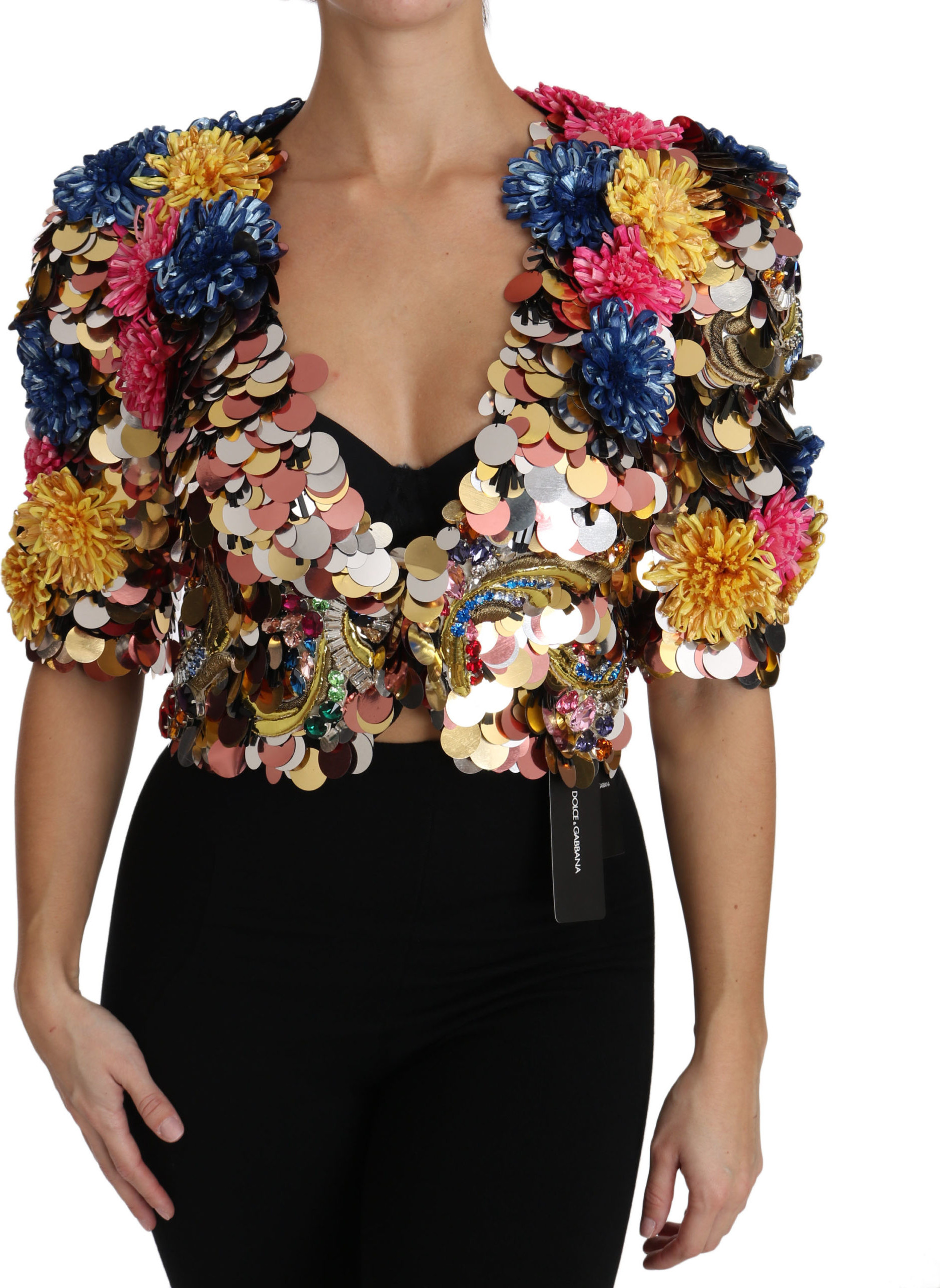 Dolce & Gabbana Kristalli Chechakli Jaket Palto