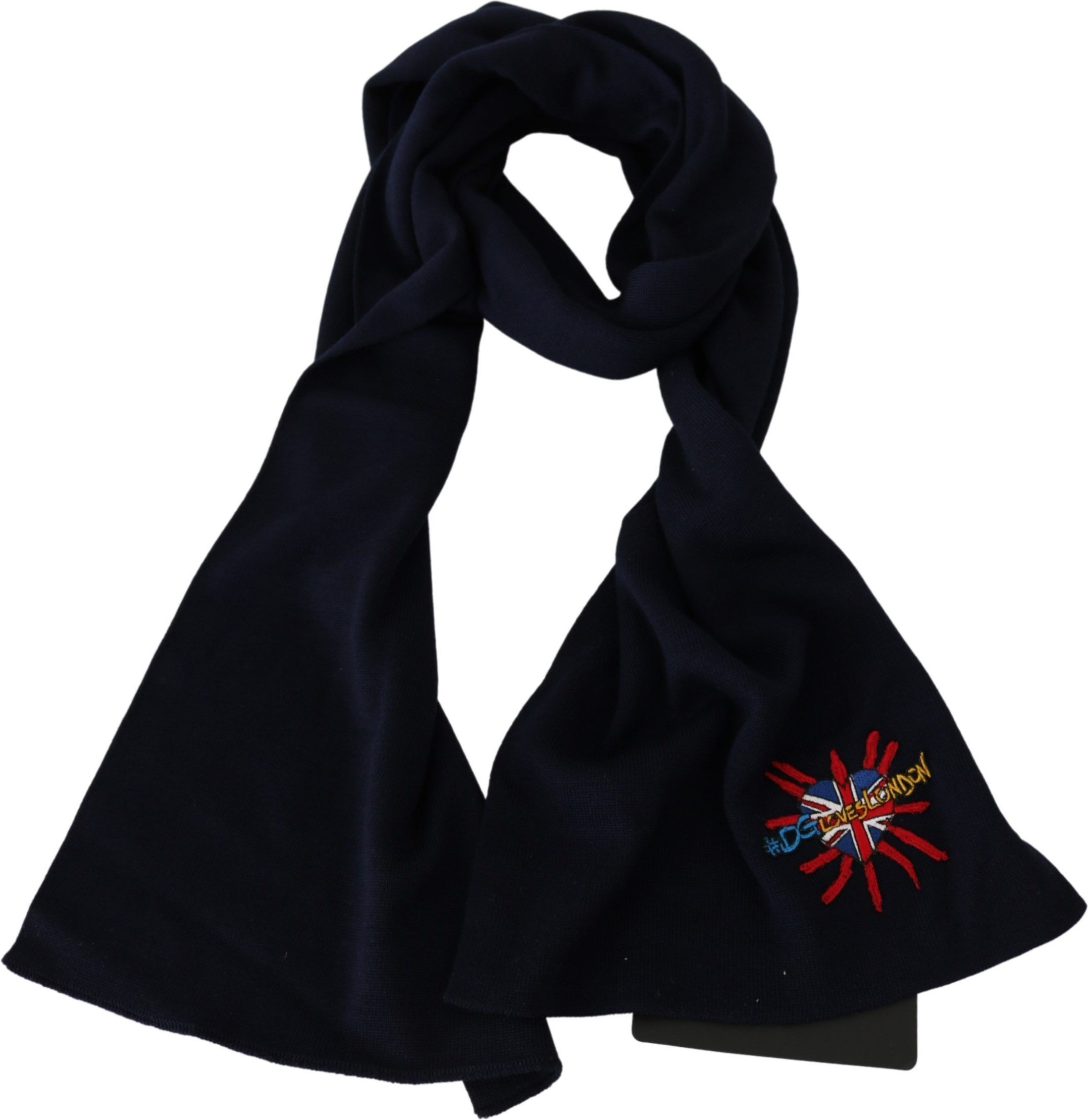 Sharflar Dolce & Gabbana Elegant Virgin Wool erkaklar uchun sharfi