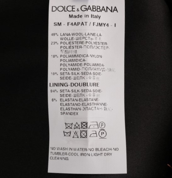 Dolce & Gabbana Qora Oltin Mini Etek