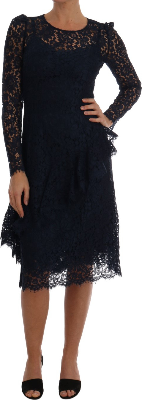 Dolce & Gabbana ko'k Taormina Sheath ko'ylagi