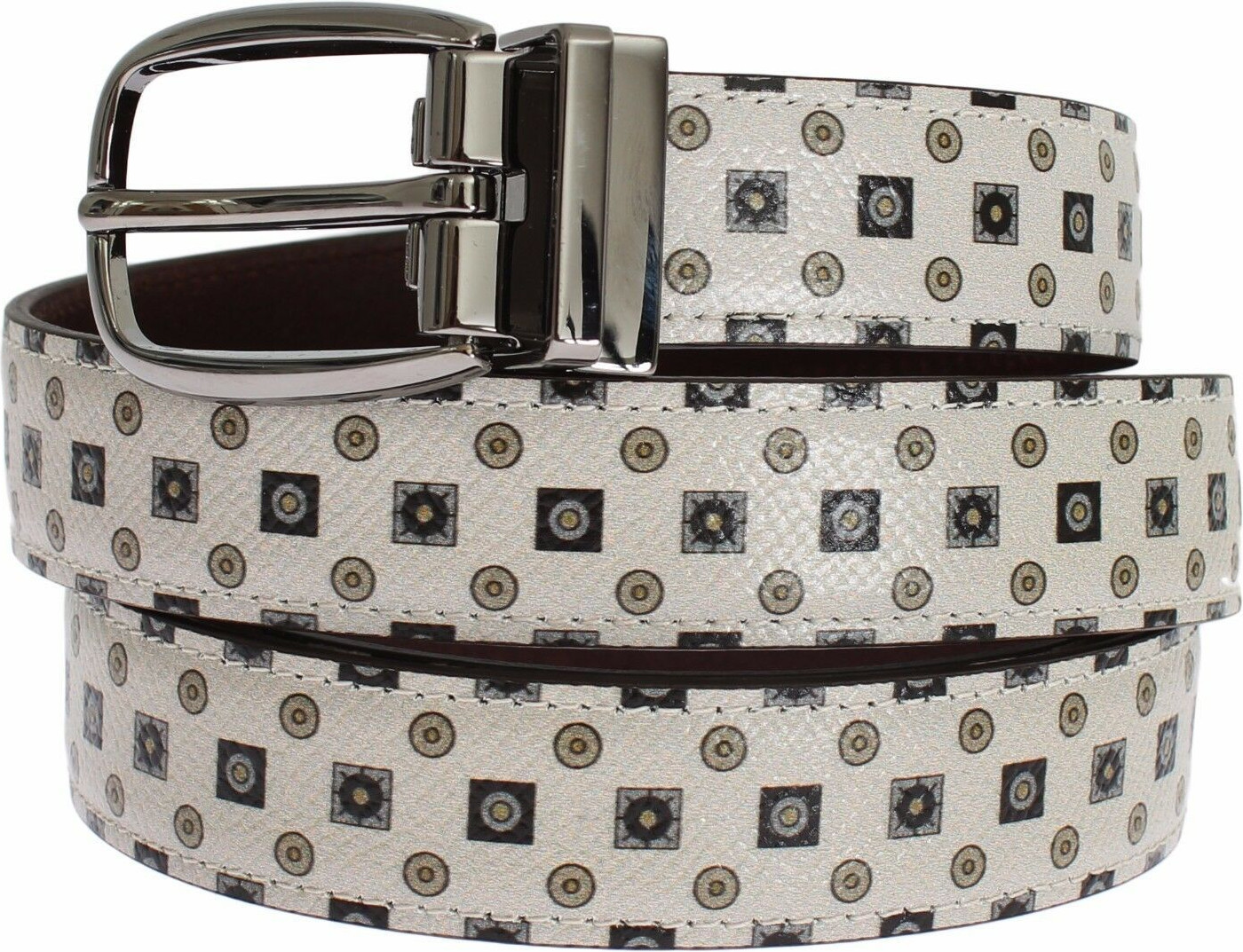 Dolce & Gabbana charmli teri kamar va ipak galstuk to'plami