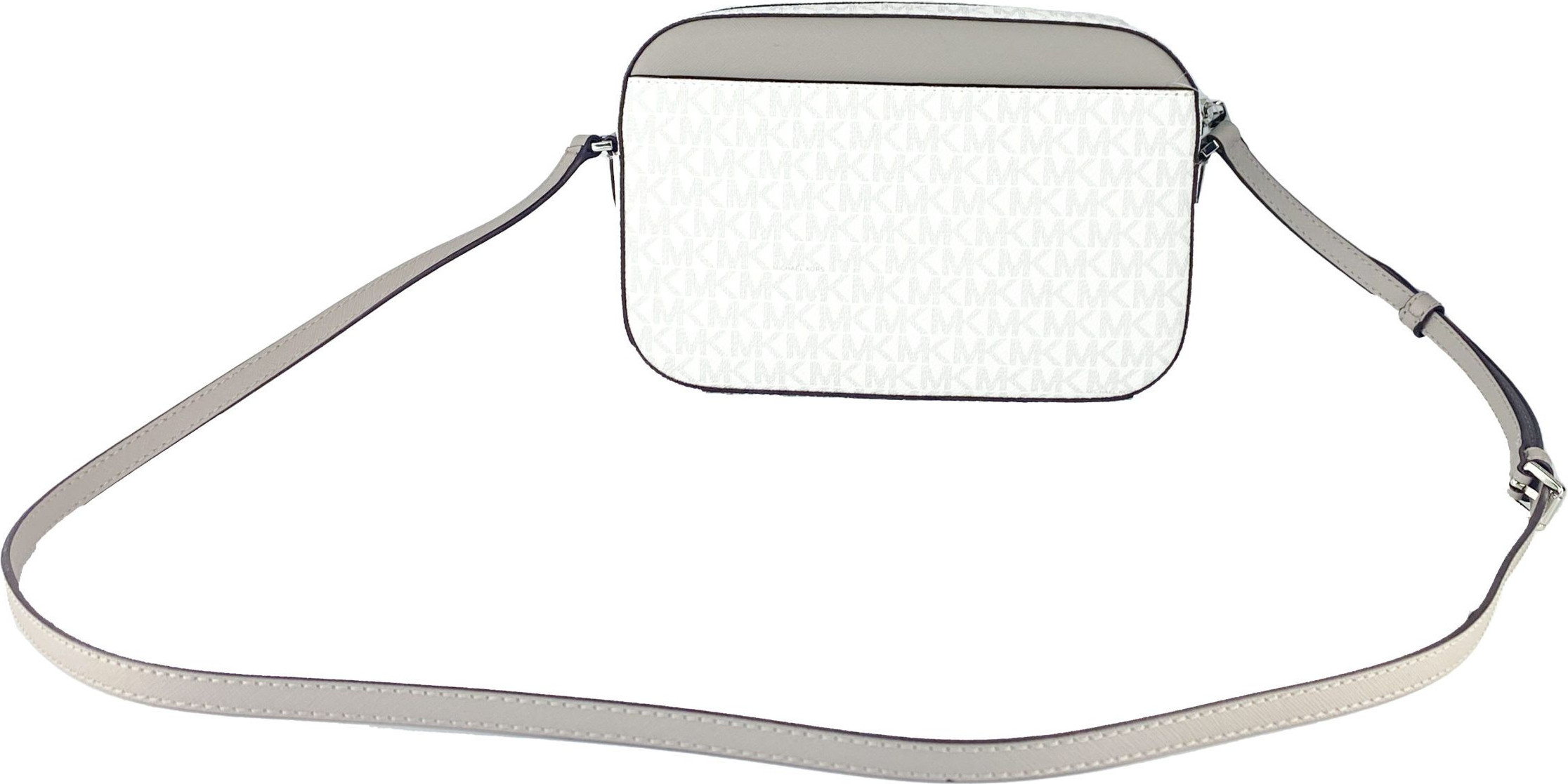 Crossbody Bag Michael Kors Jet Set Item Large East West Signature Leather Zip Chain