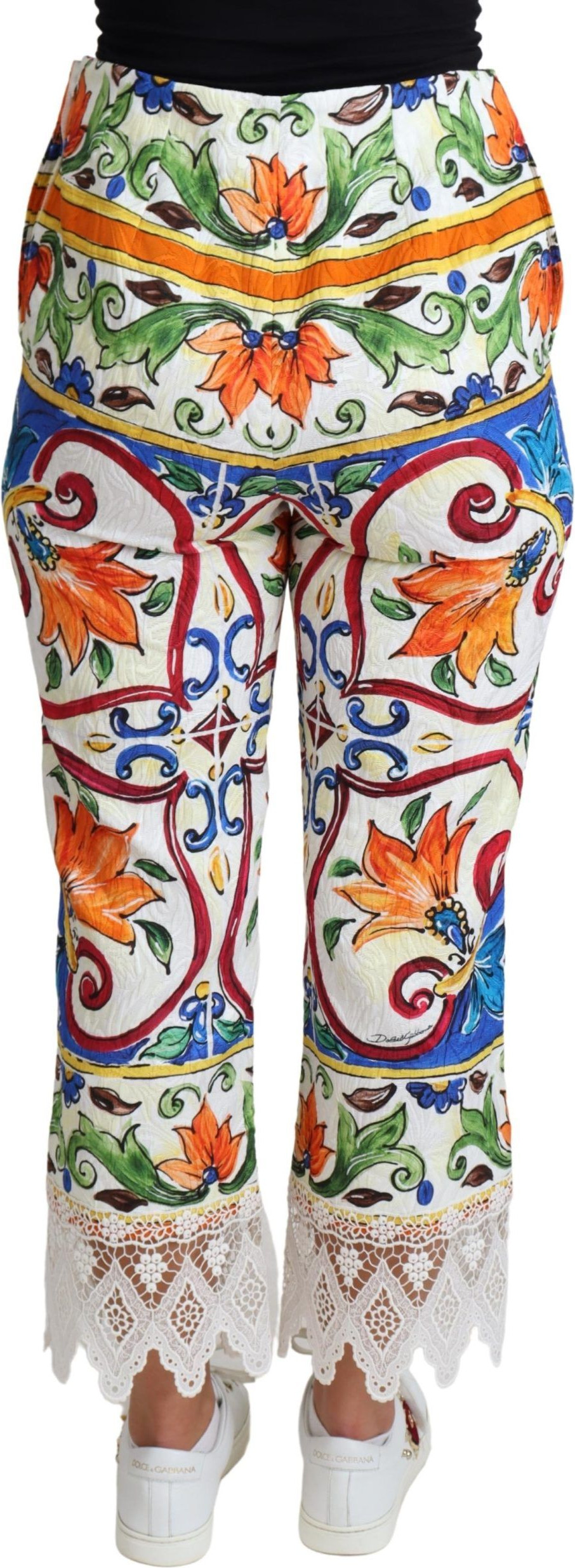Cotton Pants Dolce & Gabbana Multicolor Trouser