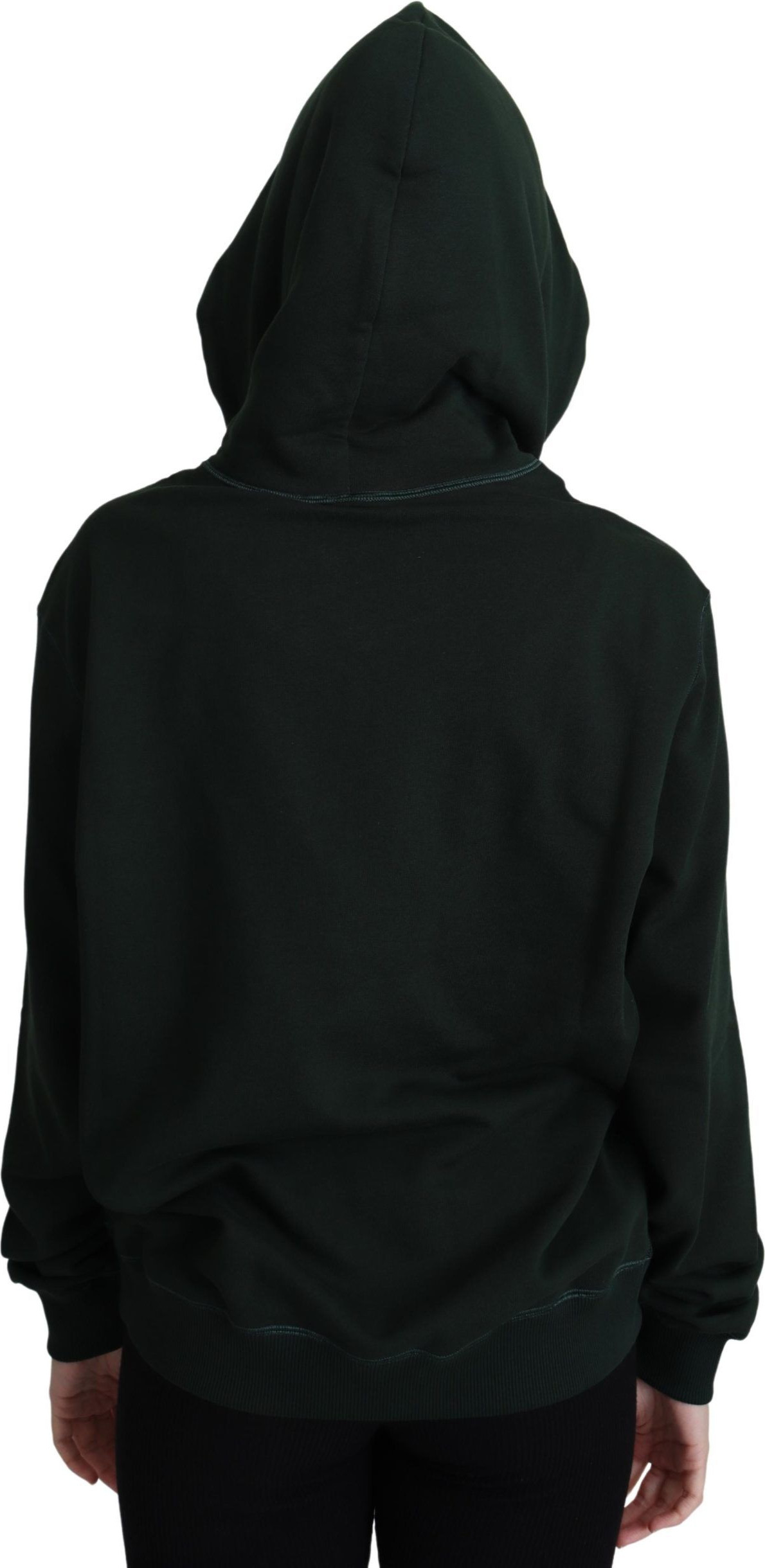 Pullover Dolce & Gabbana Dark Green Crown Embroidery Hoodie