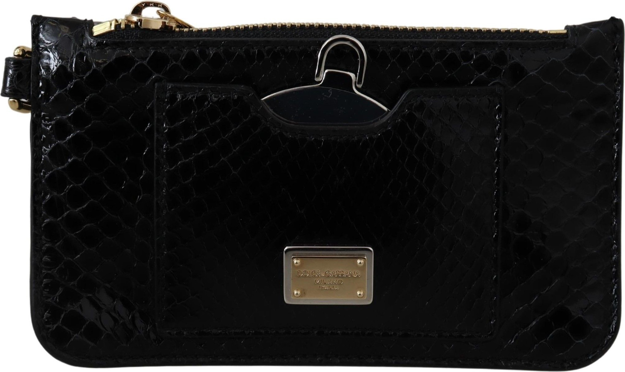Wallet Dolce & Gabbana Elegant Python Pattern Leather Wristlet