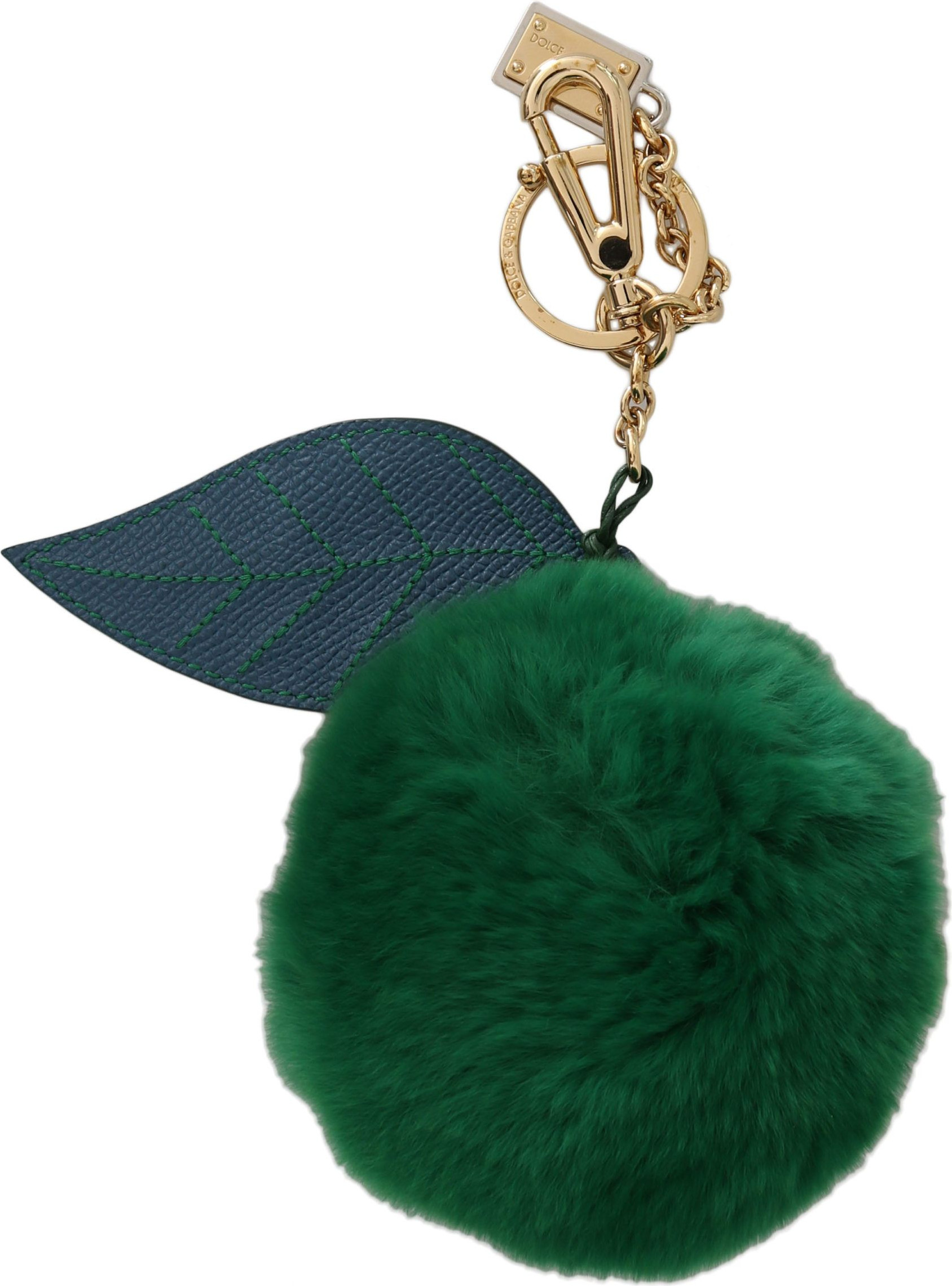 Keychain Dolce & Gabbana Elegant Tricolor Fur Ball