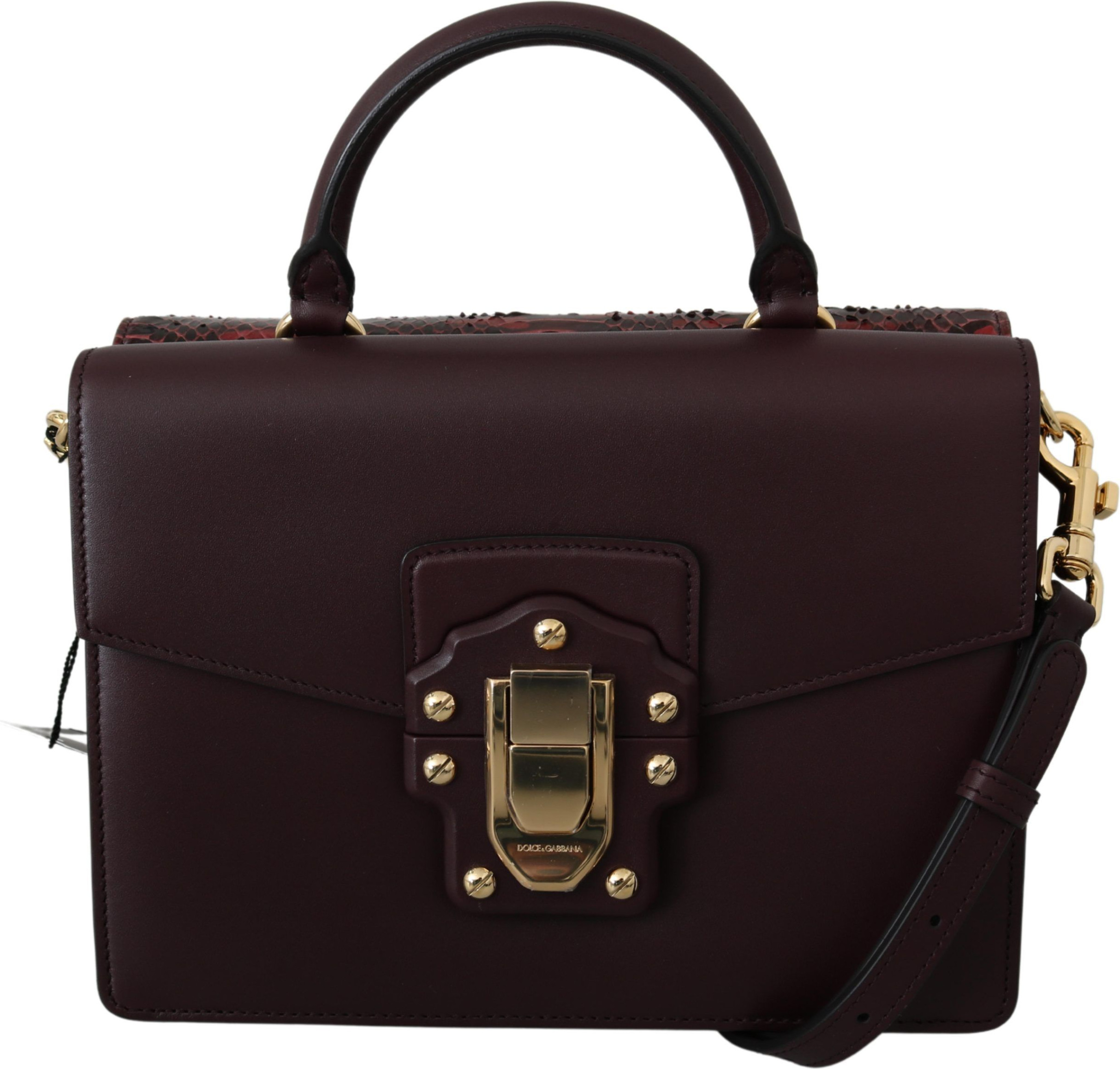 Sumka Dolce & Gabbana Elegant Bordeaux Zahar Angwe Qoplamali Sumka