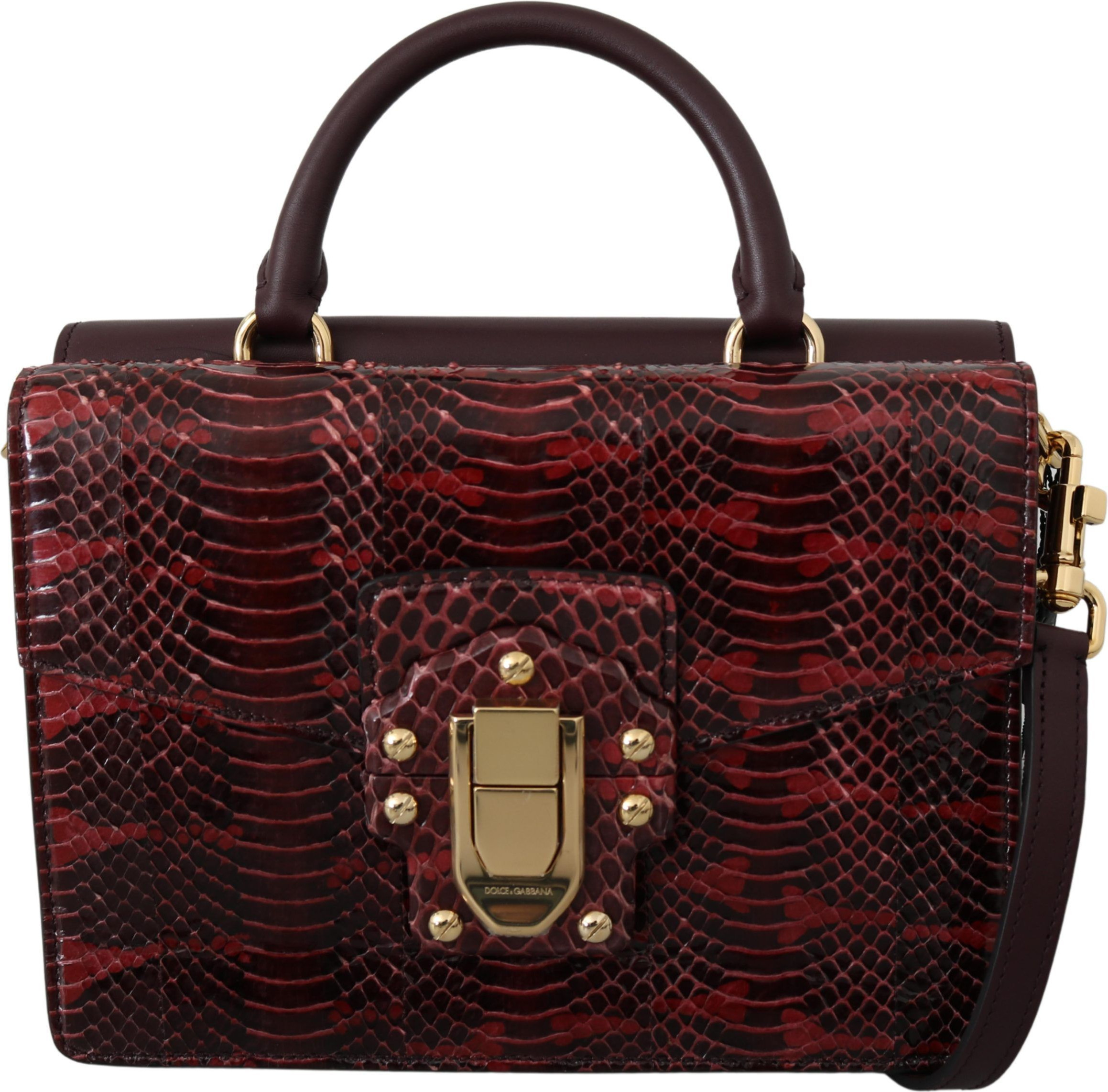 Sumka Dolce & Gabbana Elegant Bordeaux Zahar Angwe Qoplamali Sumka