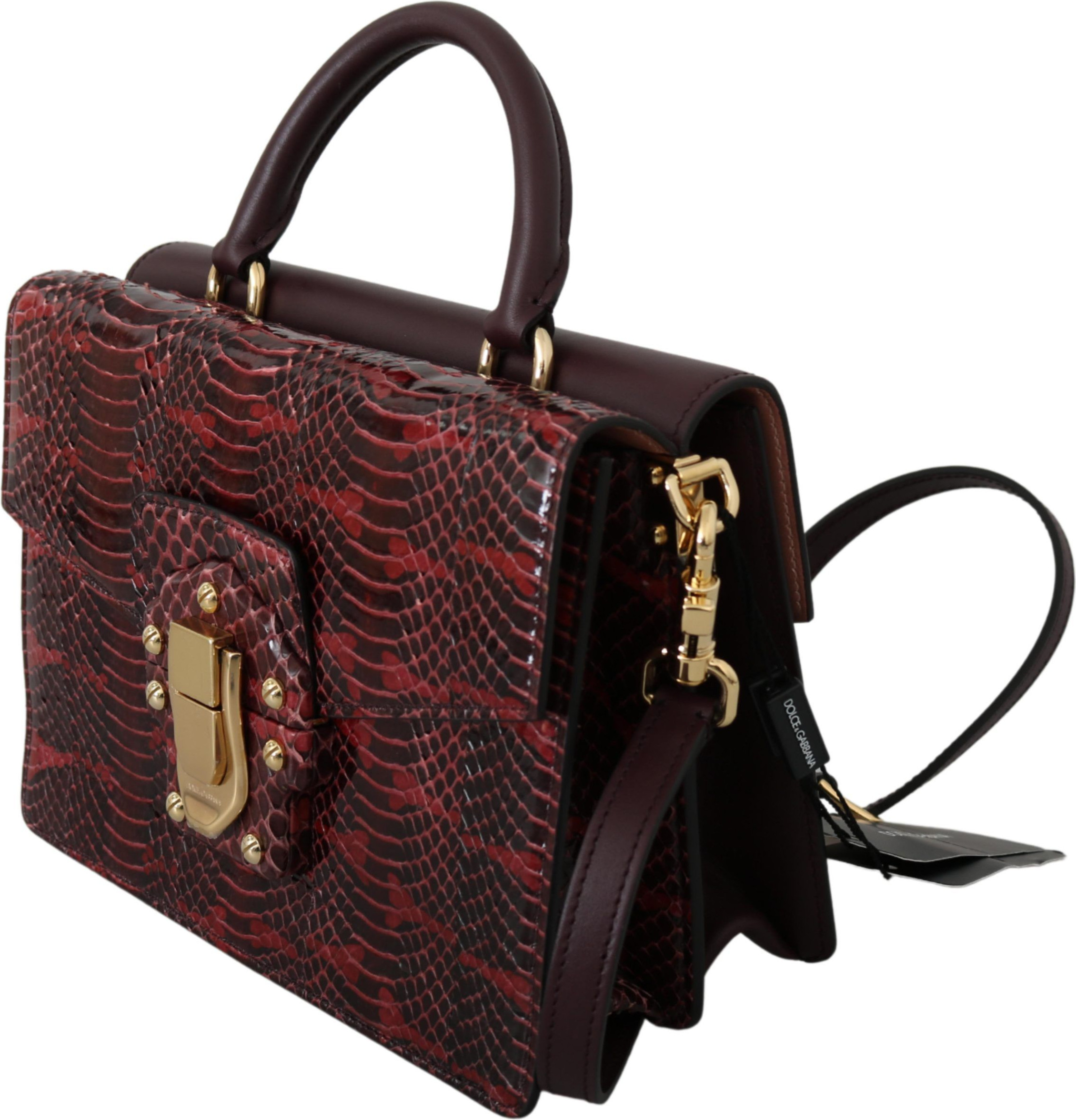 Sumka Dolce & Gabbana Elegant Bordeaux Zahar Angwe Qoplamali Sumka
