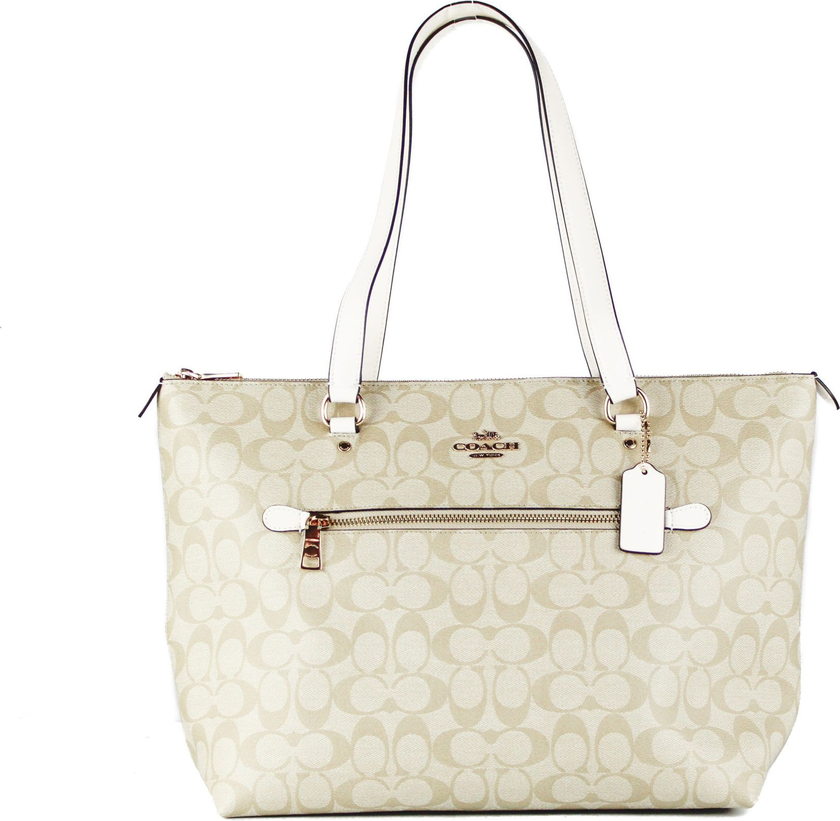 Tote Handbag Coach Signature Coated Canvas and Leather Gallery