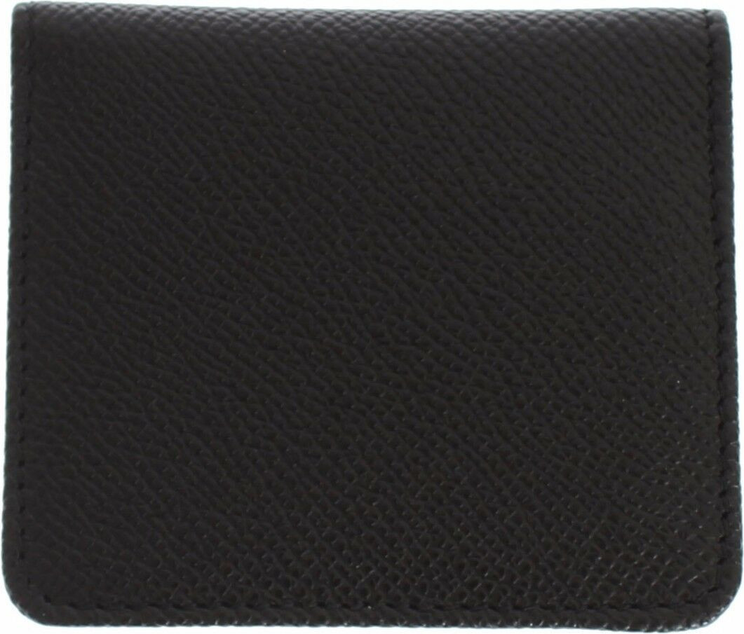 Wallet Dolce & Gabbana Sleek Black Leather Condom Case Wallet