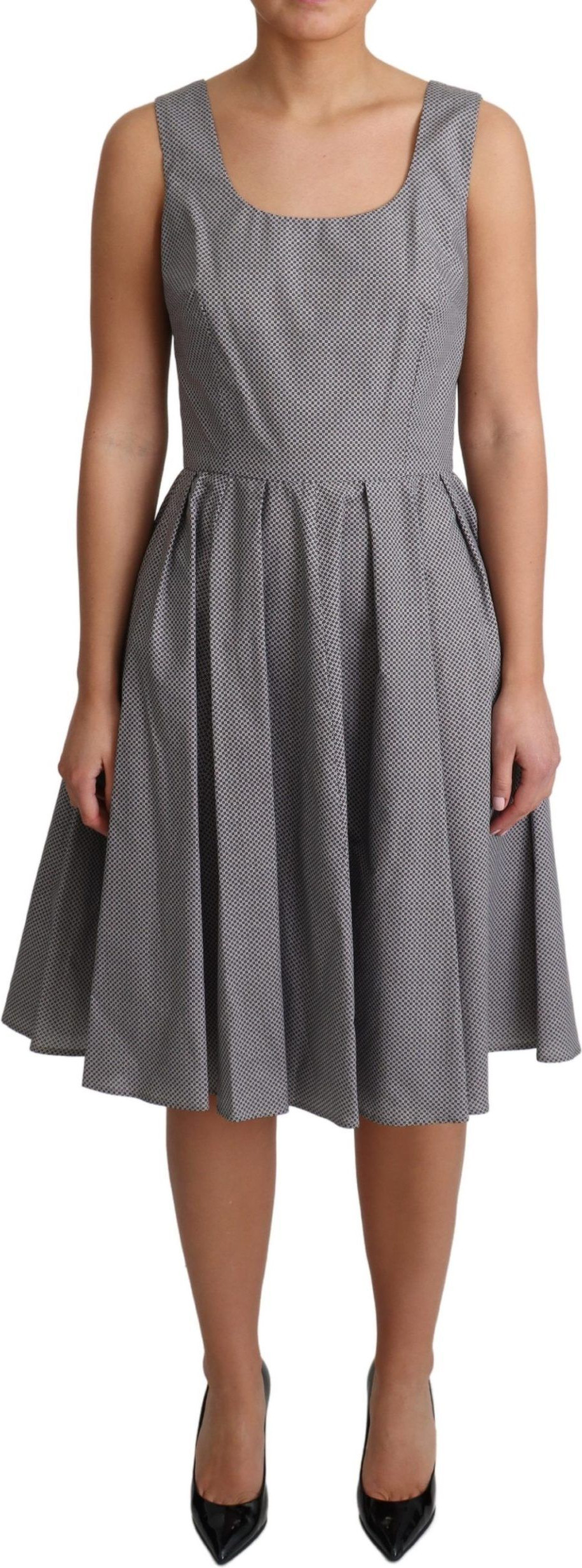 Dolce & Gabbana ko'ylagi Moviy Beige Geometrik Paxta A-Line