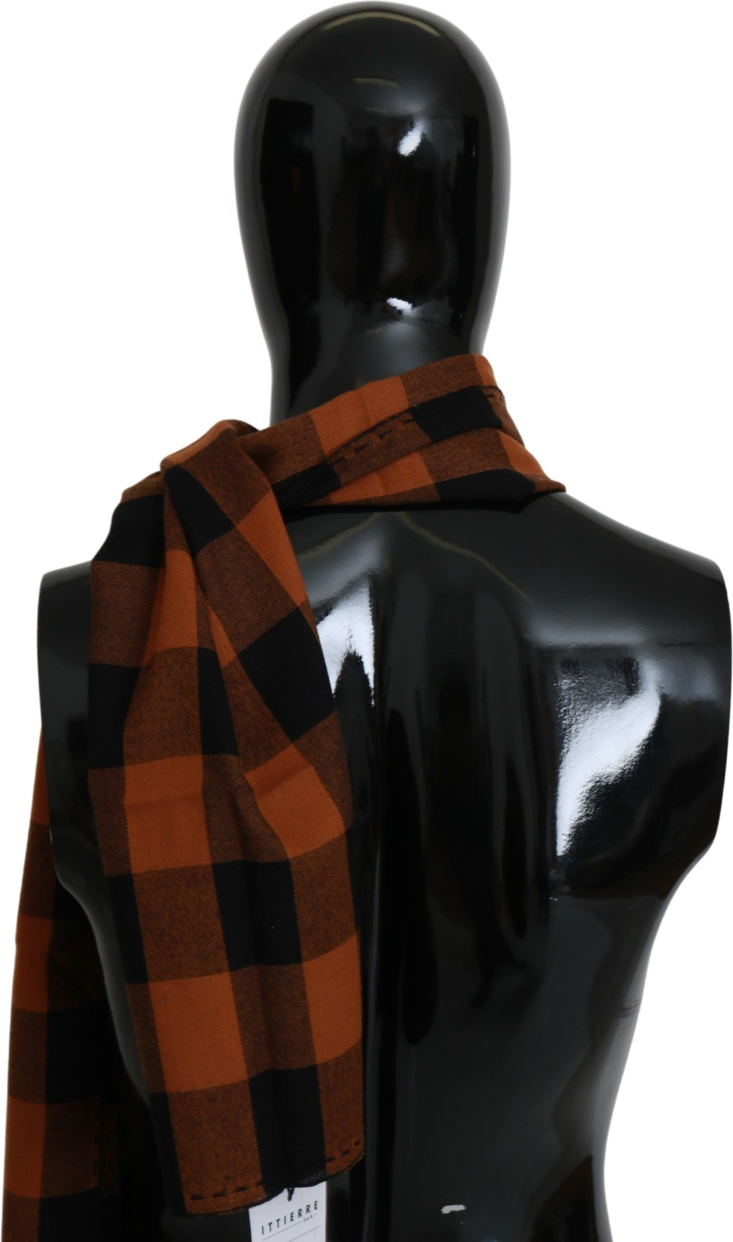 Шарф Costume National Chic Оранжевая Клетка