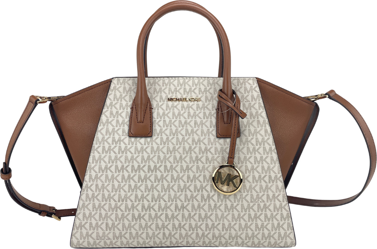 Michael Kors Avril Kattalashtirilgan Imzoli Yuqori Fermuarli Sumka Xaltasi