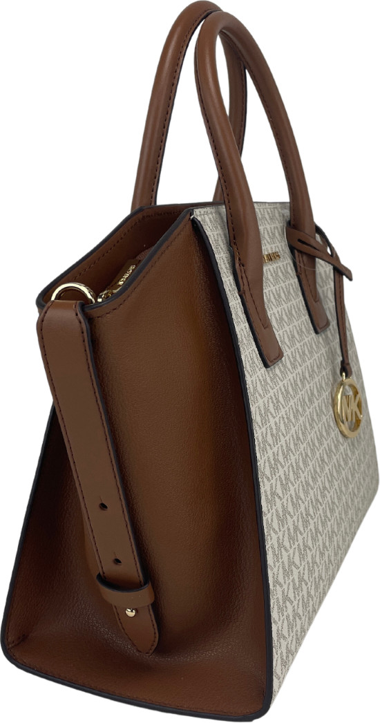 Michael Kors Avril Kattalashtirilgan Imzoli Yuqori Fermuarli Sumka Xaltasi