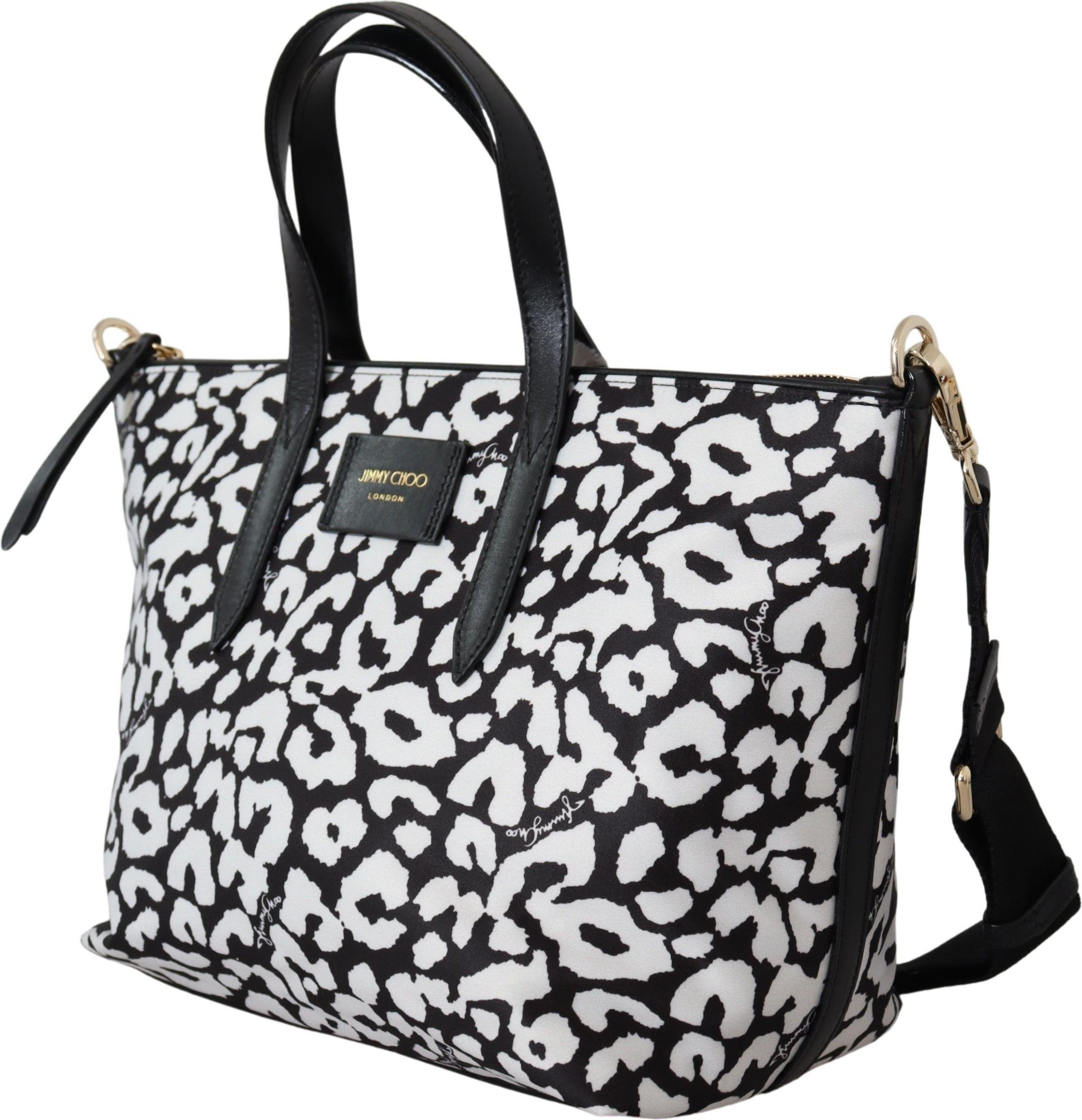 Tote Crossbody Bag Jimmy Choo Eyewear Chic Monochrome Clutch